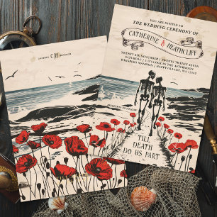 Forever Love by the Sea Wedding Invitation