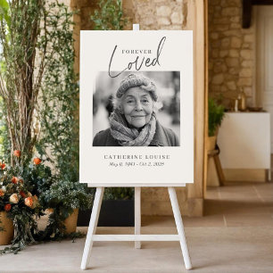 Forever Love Celebration of Life Funeral Welcome Foam Board