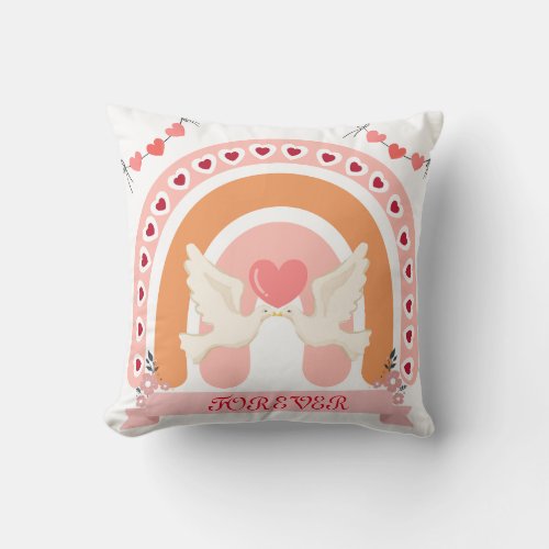 Forever Love Couples photo Throw Pillow