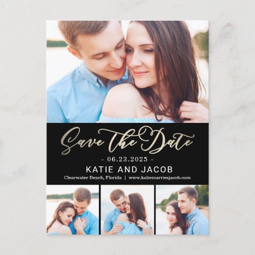 Forever Love EDITABLE COLOR Save The Date Postcard