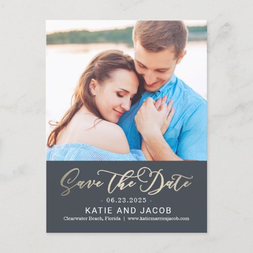 Forever Love EDITABLE COLOR Save The Date Postcard