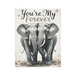 Forever Love Elephants Wildlife Art