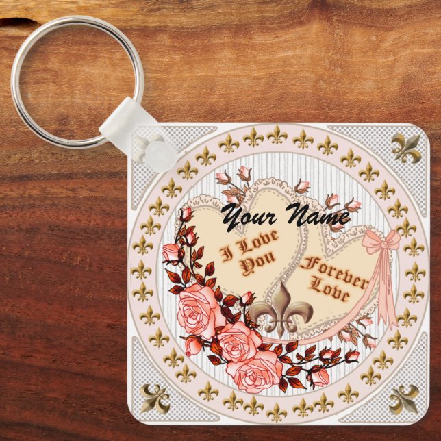 Forever Love   Keychain (Front)