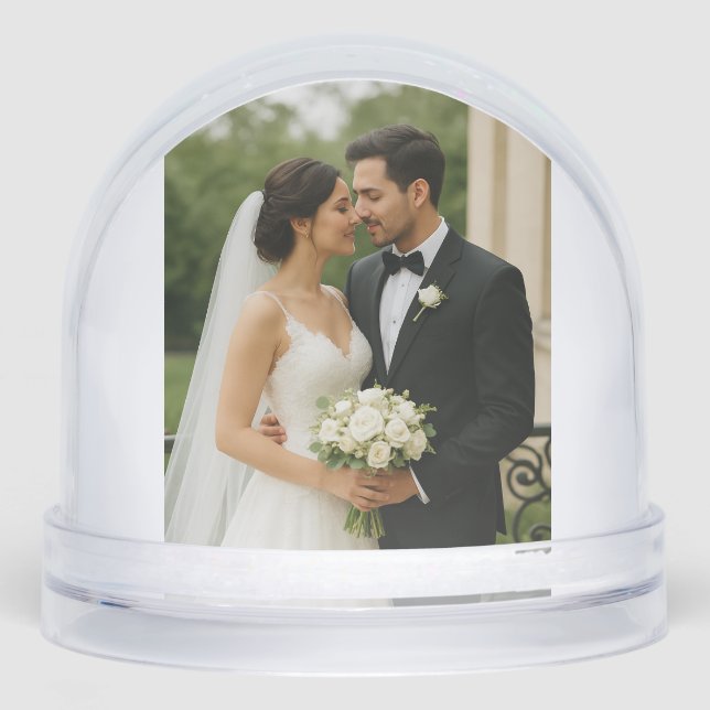 Forever Love Snow Globe – Customized Anniversary G (Front)