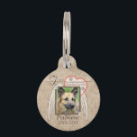 Forever Loved Angel Wings Pet Sympathy Custom Name Tag<br><div class="desc">My faithful friend left paw prints on my heart. Pet poem that goes for dogs, cats, or any pets with paws. Pay tribute to a loved pet with these personalized memorial gifts keepsakes or offer your condolences with personalized sympathy gifts from Healing Tears to honor a special pet in your...</div>