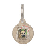 Forever Loved Angel Wings Pet Sympathy Custom Pet Name Tag at Zazzle
