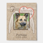 Forever Loved Angel Wings Pet Sympathy Custom Picture Ledge (Photo)