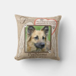Forever Loved Angel Wings Pet Sympathy Custom Throw Pillow at Zazzle