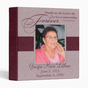 Forever Loved Custom Memorial Binder