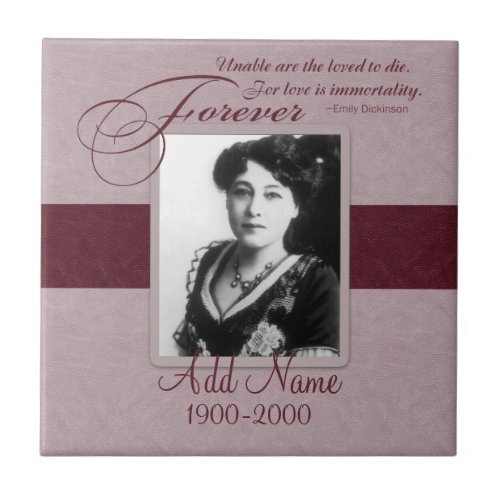 Forever Loved Custom Memorial Ceramic Tile