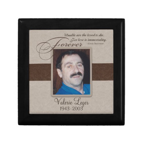 Forever Loved Custom Memorial Jewelry Box