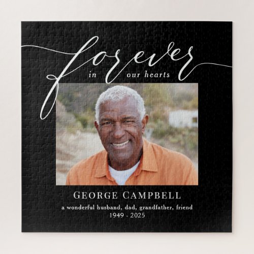 Forever Loved Editable Color Custom Photo Puzzle