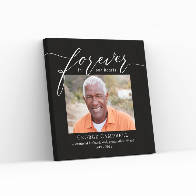 Forever Loved Editable Color Custom Wrapped Canvas Print (Creator Uploaded)