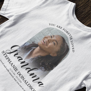Forever Loved Grandma   Photo Memorial T-Shirt