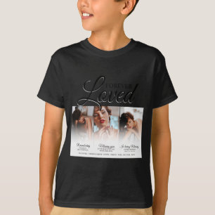 Forever Loved Memorial 3 Photo Memorial T-Shirt