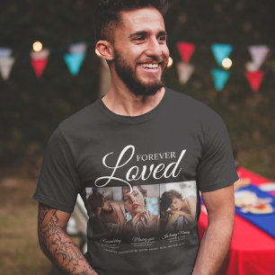 Forever Loved Memorial 3 Photo Memorial T-Shirt