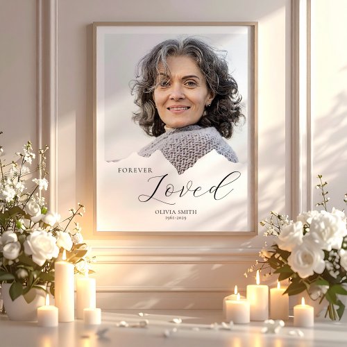 Forever Loved – Minimalist Memorial Photo Custom