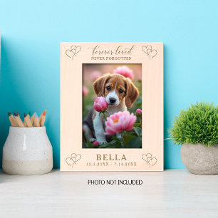 Forever Loved Never Forgotten Dog Hearts Engraved Frames