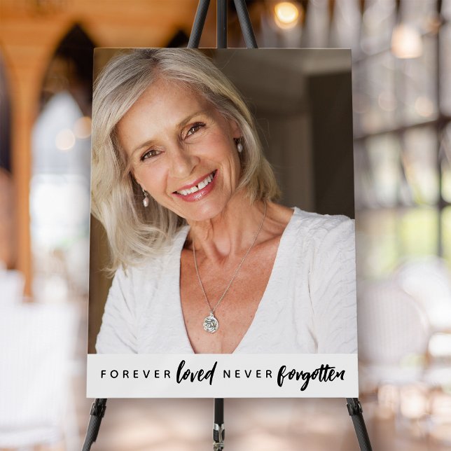 Forever Loved Never Forgotten Photo Memorial Foam Board (Creator Uploaded)