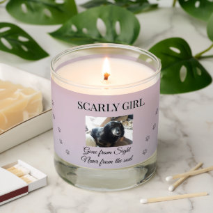 Forever Loved Paw Print Keepsake Scented Candle