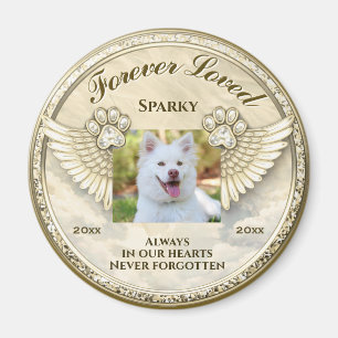 Forever Loved Paw Wings Design Magnet