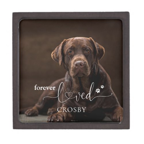 Forever Loved Pet Loss Memorial Keepsake Gift Box