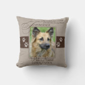 Forever Loved Pet Sympathy Custom Throw Pillow (Front)