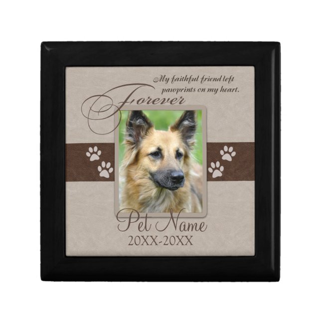 Forever Loved Pet Sympathy Jewelry Box (Front)