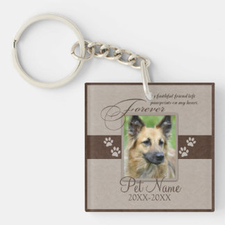 Forever Loved Pet Sympathy Keychain
