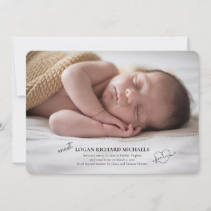 Forever Loved Photo Adoption Announcement