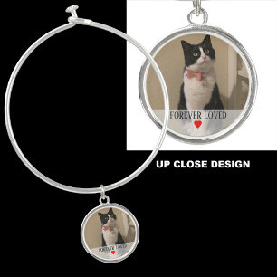 Forever Loved Photo Cat Loss Memorial Bracelet