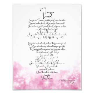 Forever Loved Pink Photo Print