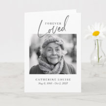 Forever Loved Script Celebration of Life Funeral