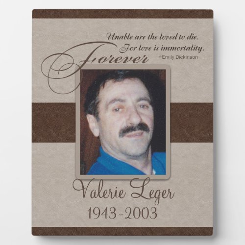 Forever Loved Sympathy Plaque