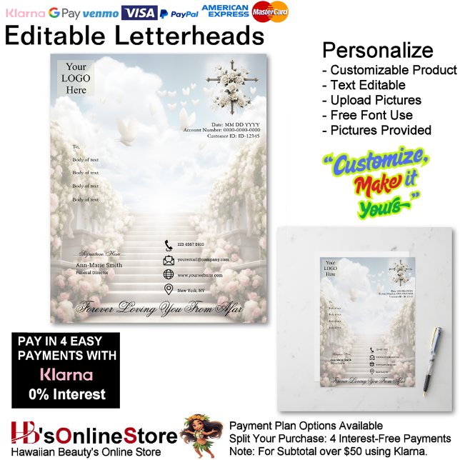 Forever Loving You From Afar | Stairway Memorial  Letterhead (Forever Loving You From Afar | Stairway Memorial L Letterhead.)