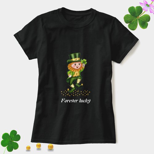 Forever Lucky Green Gnome T_Shirt