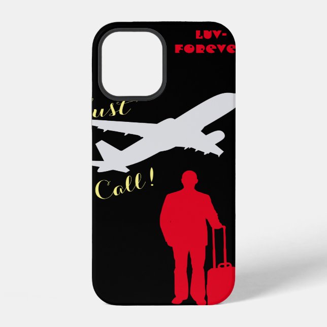 Forever Luv Black Iphone Case (Back)