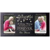 Forever Memorial Black Double Picture Frame (Front)