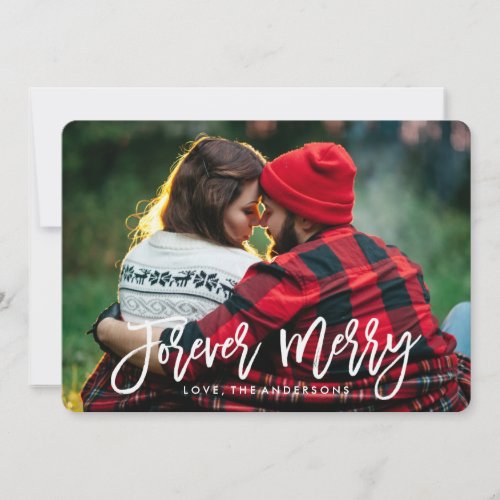 Forever Merry  Holiday Photo Card