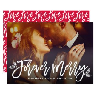 Forever Merry | Newlywed Christmas Card