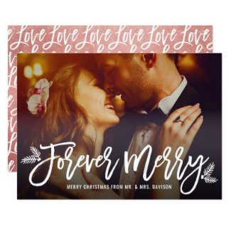 Forever Merry | Newlywed Christmas Card