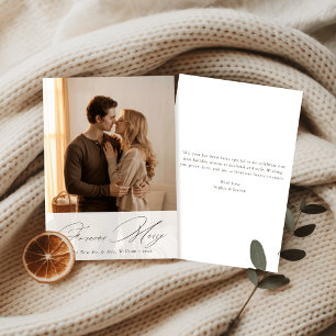 Forever Merry Our First Christmas Newlywed Photo Holiday Card