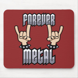Forever Metal Heavy Metal Devil Horns Hand Signs Mouse Pad