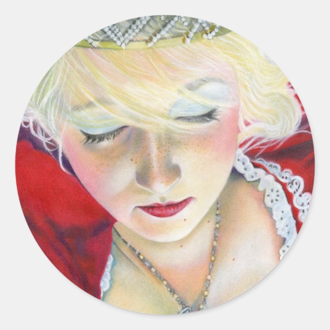 Forever Mine Princess Heart Locket Sticker (Front)