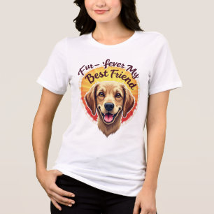 Forever My Best Friend Dog Lover Tri-Blend Shirt