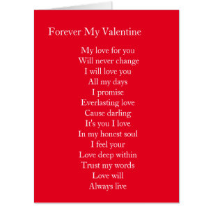 Forever my Valentine Card