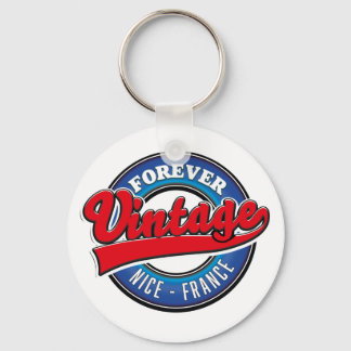 Forever Nice, France vintage logo Keychain