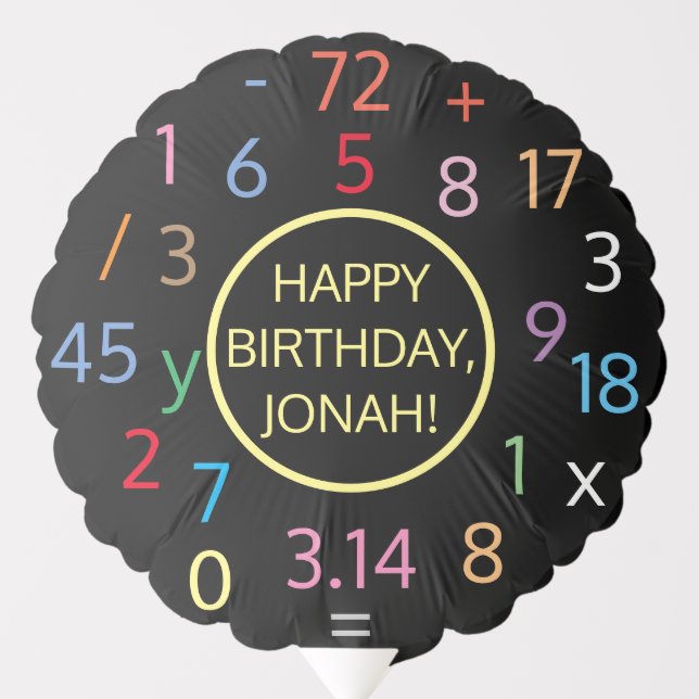 Forever Numbers Birthday Balloon (Front)