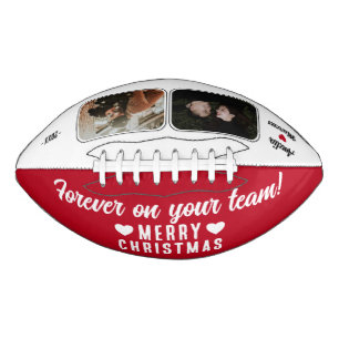 Forever on your team Heart 2 Photo Merry Christmas Football