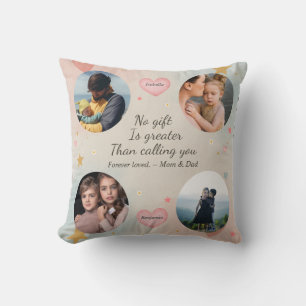 Forever Our Little Ones – Custom 4-Photo Tribute Throw Pillow